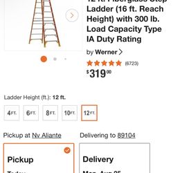 12 ft. Fiberglass Step Ladder 