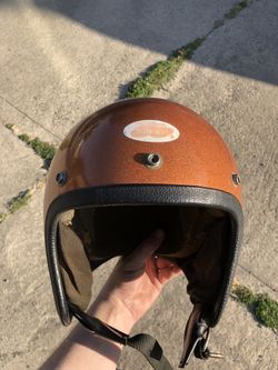 vintage chopper helmet