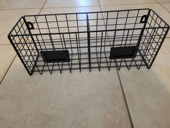 Metal basket organizer & paper/file organizer