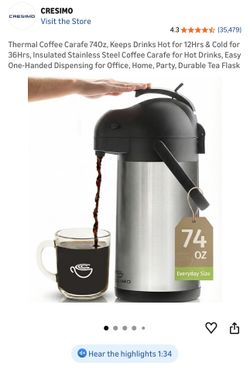 Thermal Coffee Dispenser 74Oz