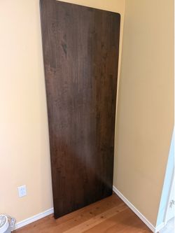 UPLIFT Desk Solid Wood Desktop 80” x 30” – Dark Walnut
