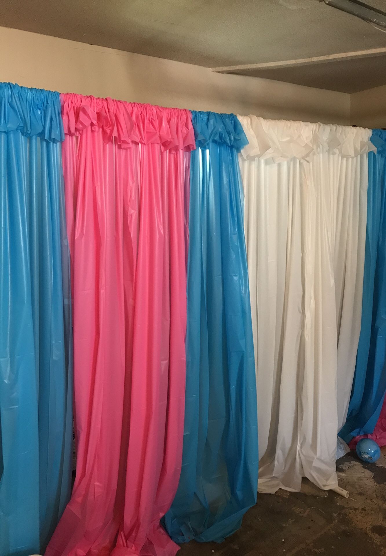PVC pipe backdrop