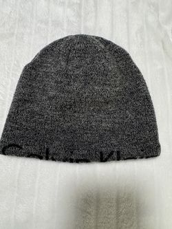 Calvin Klein Charcoal Gray Knit Beanie
