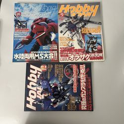 3 Hobby japan 2003/2002 Japanese Gundam Model Kit Book Magazines