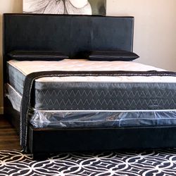 Complete Bed Frame With New Mattress/Full $299/Queen $319/King $399