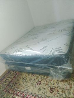 Bamboo Mattress Still in Plastic Wrap