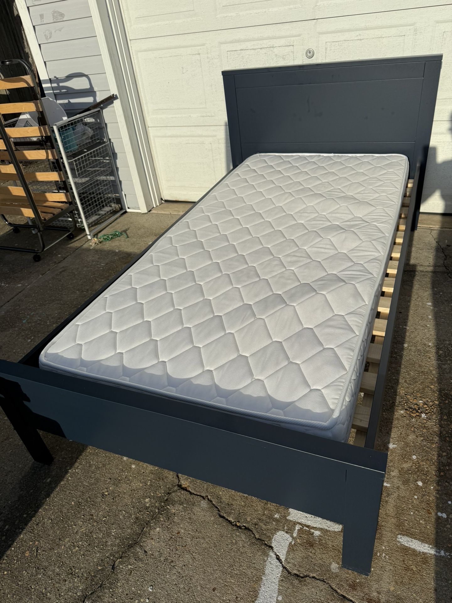 New Twin Bed With New Mattress