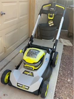 21” Ryobi 40v self propelled lawn mower