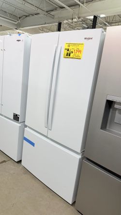 WHITE THREE DOOR REFRIGERATORS ON SALE PRICE NEGOTIABLE