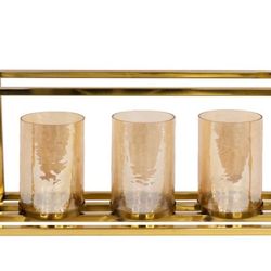 Tabletop 3 Candle Holder Lantern.