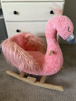 Pink Flamingo Rocking Toy
