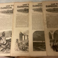 5 Issues Of The Illustrated London News Paper.