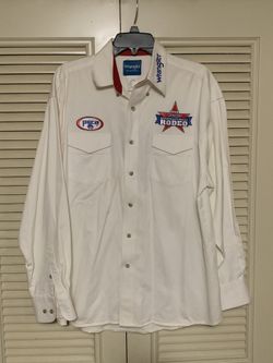 Wrangler Western Cowboy Shirt, Large National Finals Rodeo Las Vegas, 2006