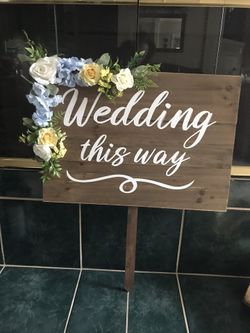Directional Wedding Venue Sign