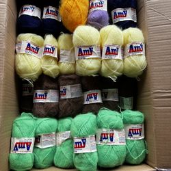 Yarn Lot #1 - Assorted Acrylic Yarn