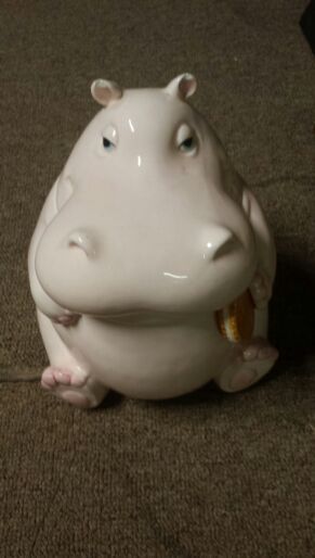 Fitz and Floyd Hippo Cookie Jar