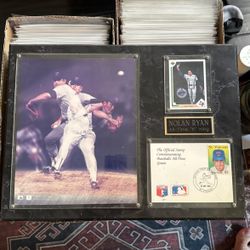 Nolan Ryan signed Plaque