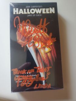 John Carpenter's Halloween Signed VHS Tape