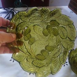 Depression green glass