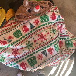 Rudolph Christmas Poncho