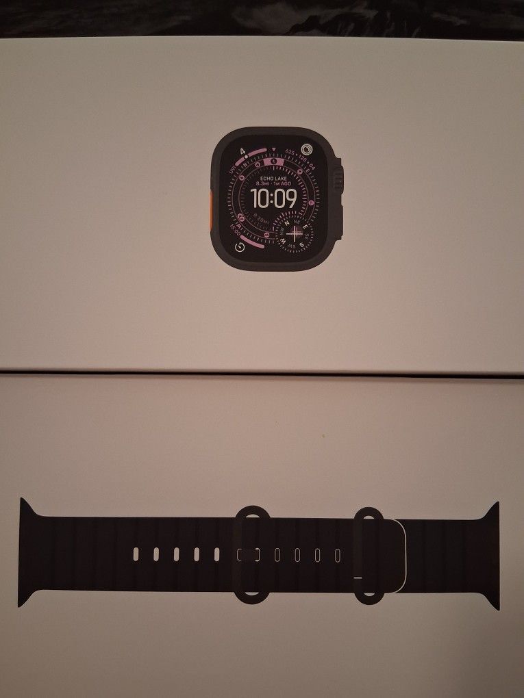 Apple Watch Ultra 3 GPS + Cellular 49mm Black Titanium Case with Black Ocean Band