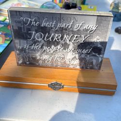 Harley Davidson Picture Frame Good Condition