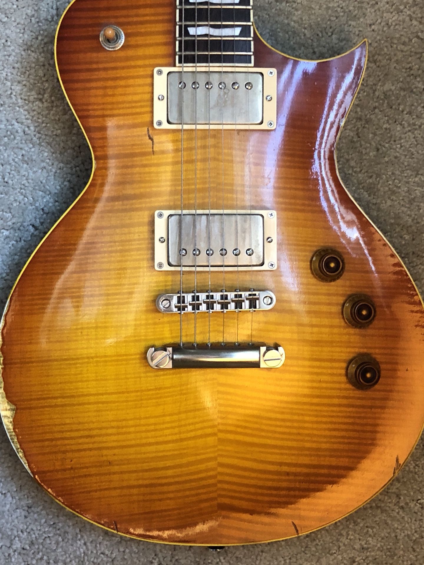 ESP Eclipse-II USA Duncan Aged AHB - Aged 2010 Honey Burst