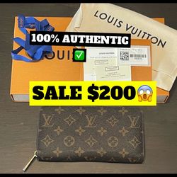 Authentic Louis Vuitton Zipper Wallet