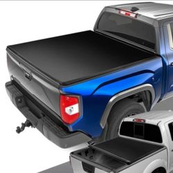22-26 Toyota Tundra Soft Vinyl Roll Up Tonneau Truck Bed Cover Tapadera Cobertor 