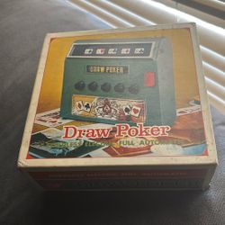 vintage 1971  draw poker game machine