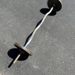 Curl Bar & Weights 