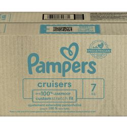 I sale Close Box Pampers Diapers Size 7 ,88ct