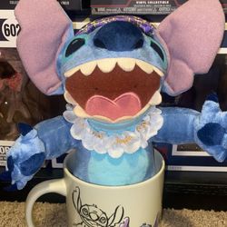 Disney Stitch Plush W/ Mug