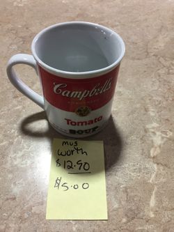 Campbell soups mugs $4 & $5