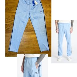 Adidas Adicolor Classics Track Pants baby & navy Men’s sz L NEW! 