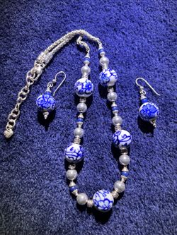 Brighton necklace and matching earrings