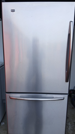 Stainless Steel Bottom Freezer Fridge by Maytag