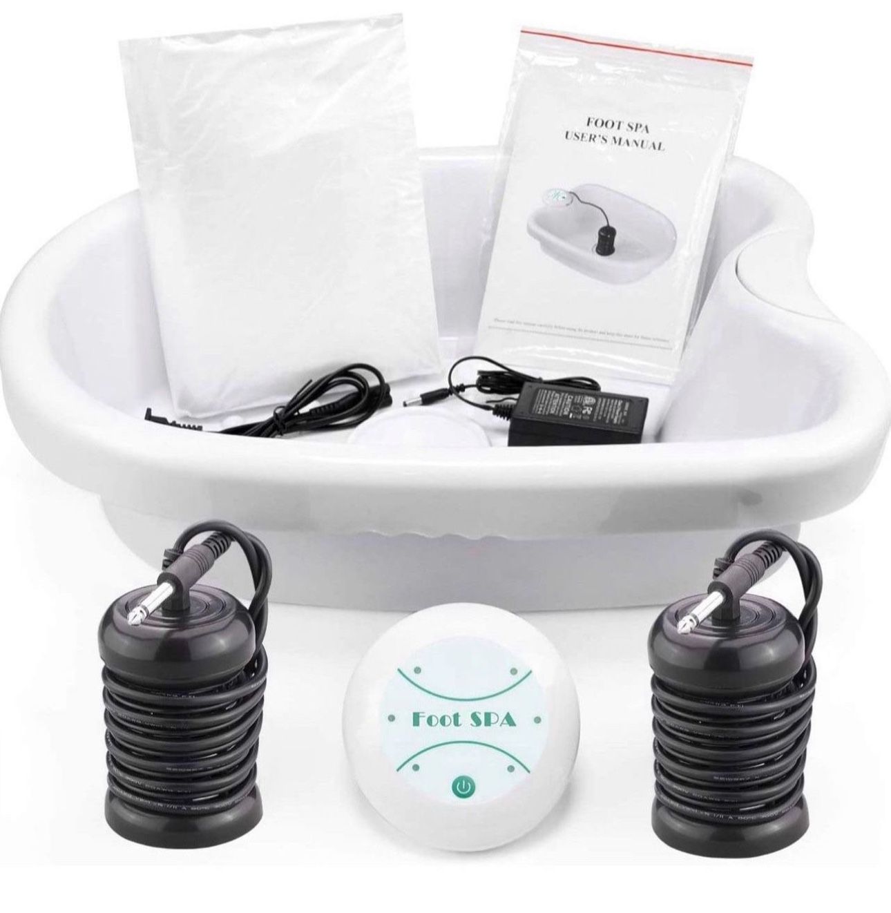 Foot Bath Detox Machine Foot Bath Cleanse Ion Detox Spa for Home Use Beauty Salon Spa (2 Arrays 100 Liners