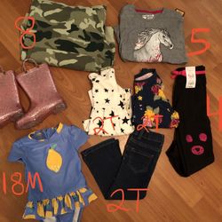 Girls Clothing Lot And Shoes / Boots !