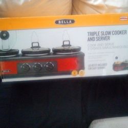 A New Triple Slow Cooker And Server.