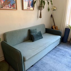 Green Couch - Pull Out Bed