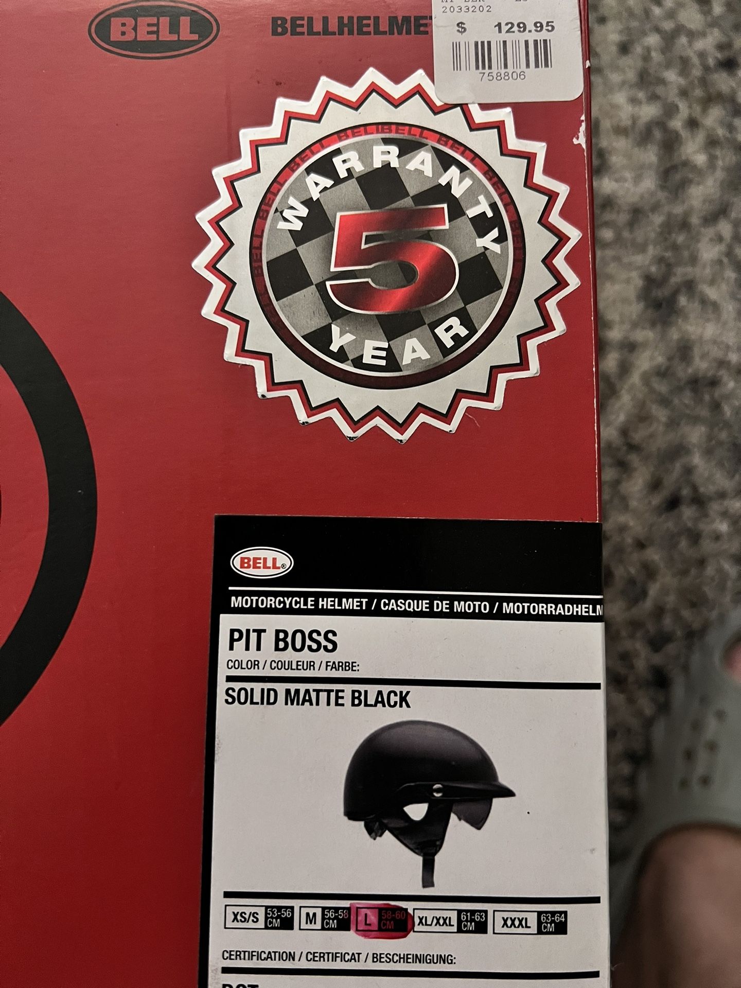 Bell Pit Boss Motorcycle Helmet