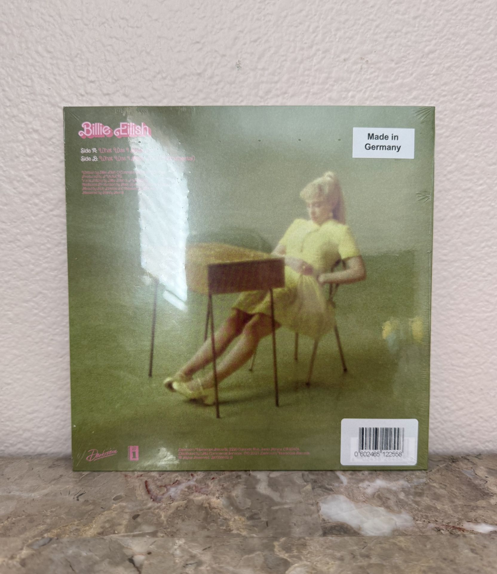 Billie Eilish What Was I Made For Vinyl Barbie Yellow Inch