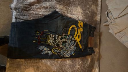 Ed Hardy Jeans Denim Scull New