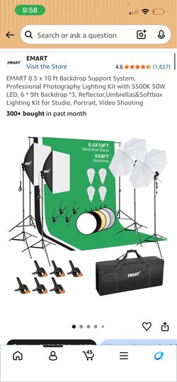 Photography Lighting Kit Set (2months Rarely Used)