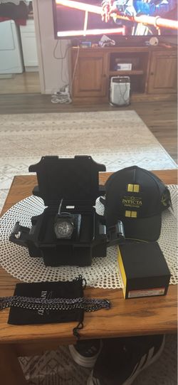 Invicta Racing Watch Set with Box and Hat