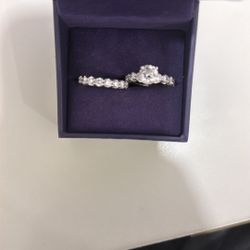 6ct total weight diamond wedding ring set