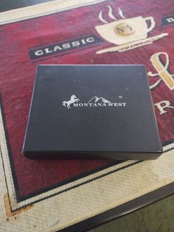 Montana West Bidold Black Leather Alligator Print Wallet