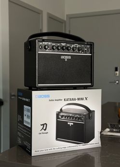 BOSS Katana Mini X Guitar Amp – Brand New in Box + Free Guitar Stand