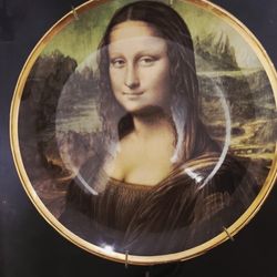 Mona Lisa Plate Antique Made In England Limited Ed